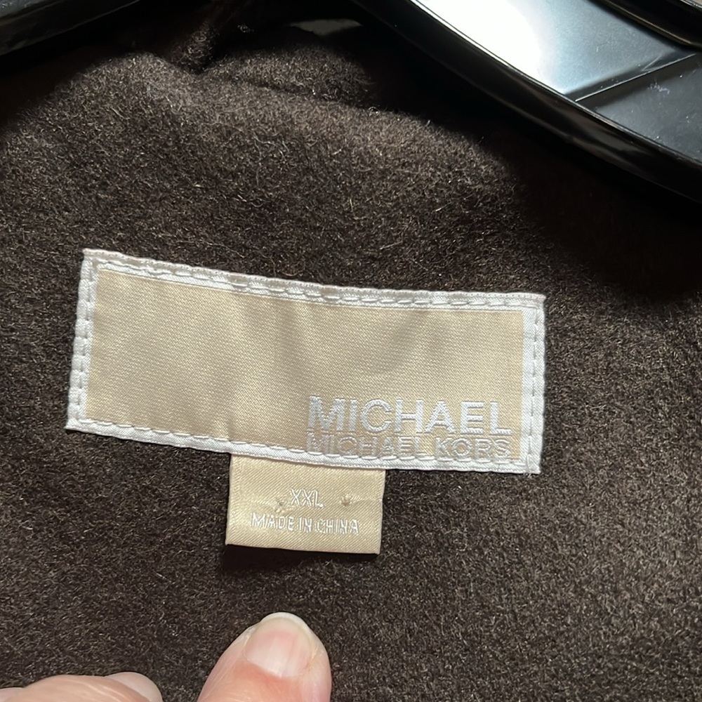 Brown Michael Kors women's XXL above the knee coat - Picture 2 of 5